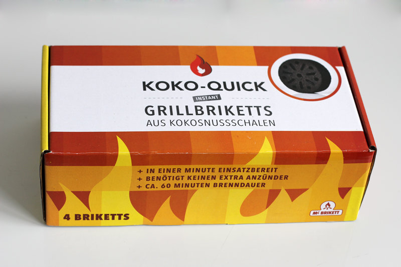 Kokoso riešuto kevalo anglies briketai KOKO-QUICK (4 vnt.) цена и информация | Medžio anglis, briketai, uždegimo priemonės | pigu.lt