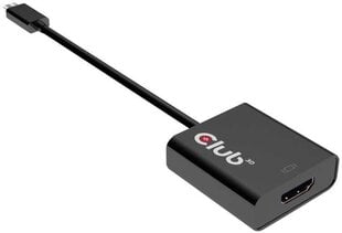 Кабель HDMI Club 3D USB C цена и информация | Адаптеры, USB-разветвители | pigu.lt