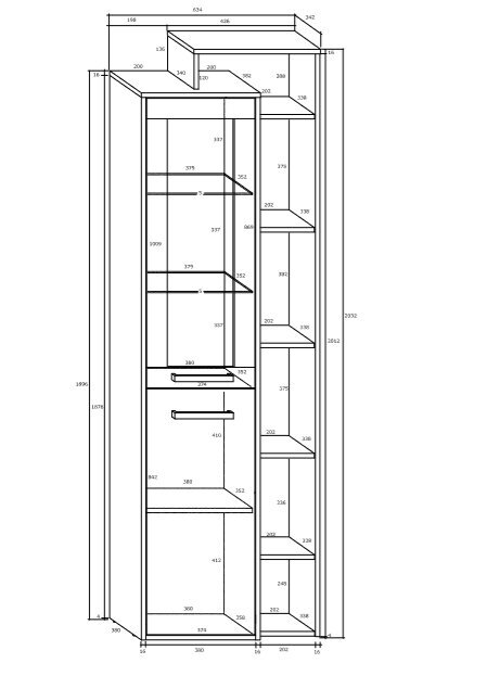 Vitrina Rio P1D, ąžuolo/rudos spalvos цена и информация | Vitrinos, indaujos | pigu.lt