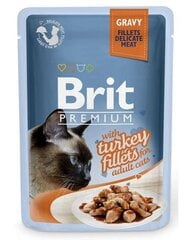 Konservai katėms BRIT PREMIUM Turkey in Gravy, 85g kaina ir informacija | Konservai katėms | pigu.lt