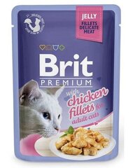 Brit Premium Cat Delicate Chicken Fillets in Jelly влажный корм для кошек 85г цена и информация | Консервы для кошек | pigu.lt