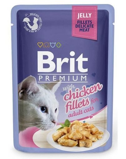 Konservai katėms BRIT PREMIUM Chicken in Jelly, 85g цена и информация | Konservai katėms | pigu.lt