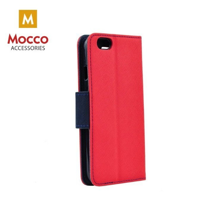 Mocco Fancy Book Case For Samsung A730 Galaxy A8 Plus (2018) Red - Blue kaina ir informacija | Telefono dėklai | pigu.lt