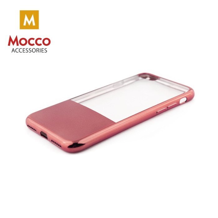 Mocco ElectroPlate Half Silicone Case for Samsung G930 Galaxy S7 Rose Gold kaina ir informacija | Telefono dėklai | pigu.lt