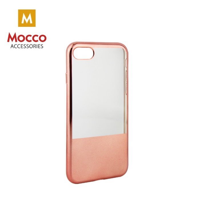 Mocco ElectroPlate Half Silicone Case for Samsung A320 Galaxy A3 (2017) Gold цена и информация | Telefono dėklai | pigu.lt