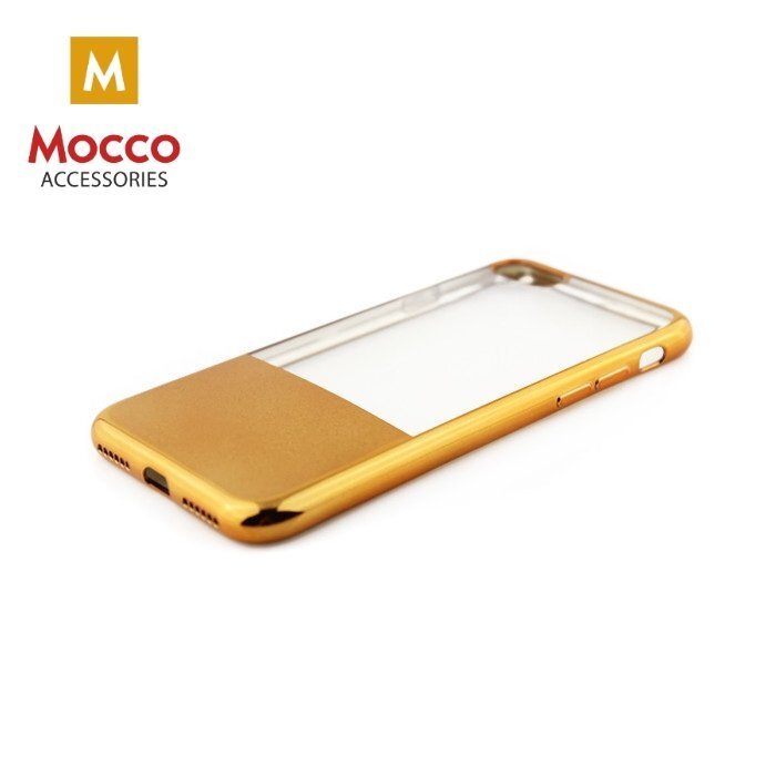 Mocco ElectroPlate Half Silicone Case for Samsung G930 Galaxy S7 Gold kaina ir informacija | Telefono dėklai | pigu.lt