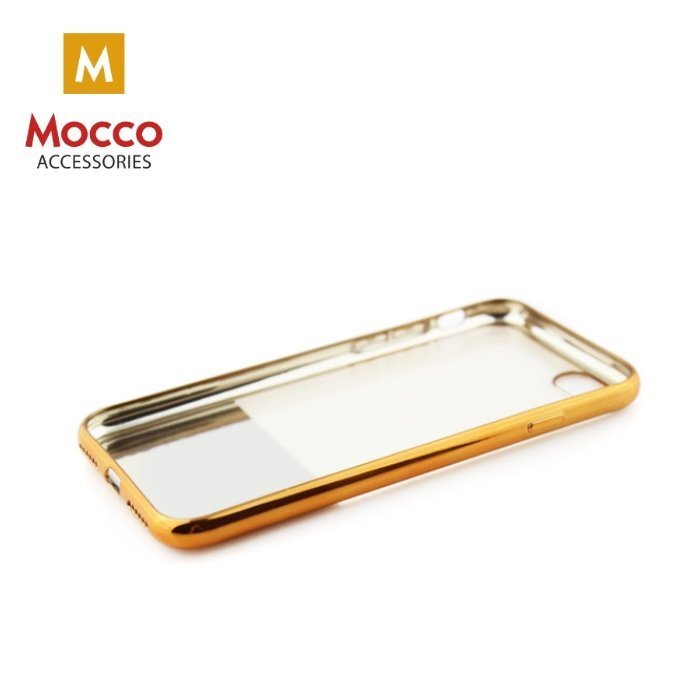 Mocco ElectroPlate Half Silicone Case for Samsung G930 Galaxy S7 Gold kaina ir informacija | Telefono dėklai | pigu.lt