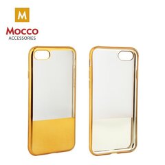 Mocco ElectroPlate Half Silicone Case for Samsung G930 Galaxy S7 Gold kaina ir informacija | Telefono dėklai | pigu.lt