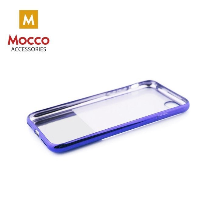 Mocco ElectroPlate Half Silicone Case for Samsung G950 Galaxy S8 Blue kaina ir informacija | Telefono dėklai | pigu.lt