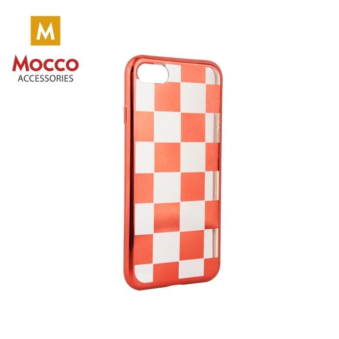 Mocco ElectroPlate Chess Silicone Case for Samsung A320 Galaxy A3 (2017) Red kaina ir informacija | Telefono dėklai | pigu.lt