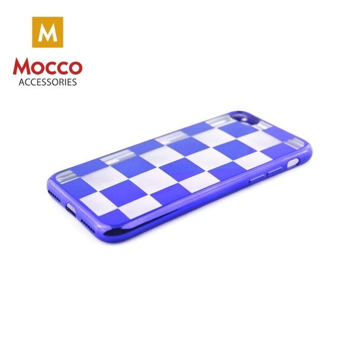 Mocco ElectroPlate Chess Silicone Case for Samsung A320 Galaxy A3 (2017) Blue kaina ir informacija | Telefono dėklai | pigu.lt