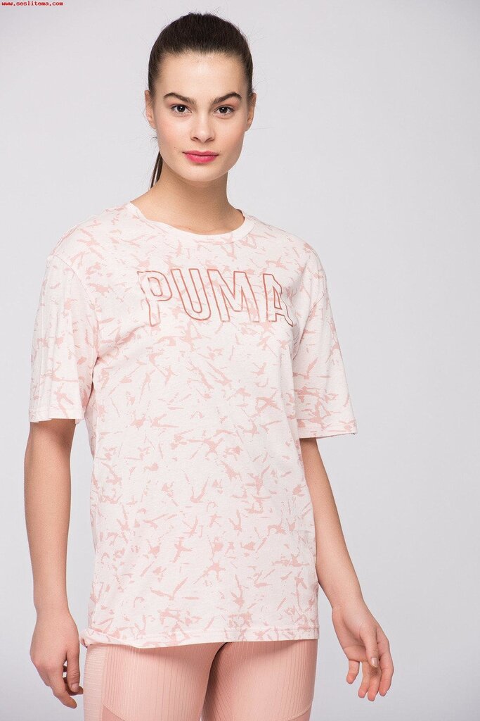 Marškinėliai moterims Puma Fusion Elongated AOP цена и информация | Marškinėliai moterims | pigu.lt
