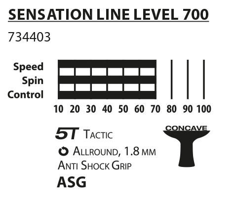 Stalo teniso raketė Donic Sensation Line 700 kaina ir informacija | Stalo teniso raketės, dėklai ir rinkiniai | pigu.lt