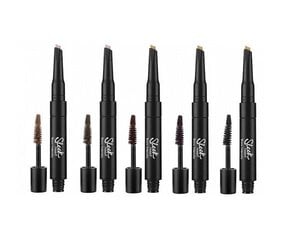 Antakių priežiūros rinkinys Sleek MakeUP Brow Intensity 3 ml, 218 Extra Dark kaina ir informacija | Antakių dažai, pieštukai | pigu.lt