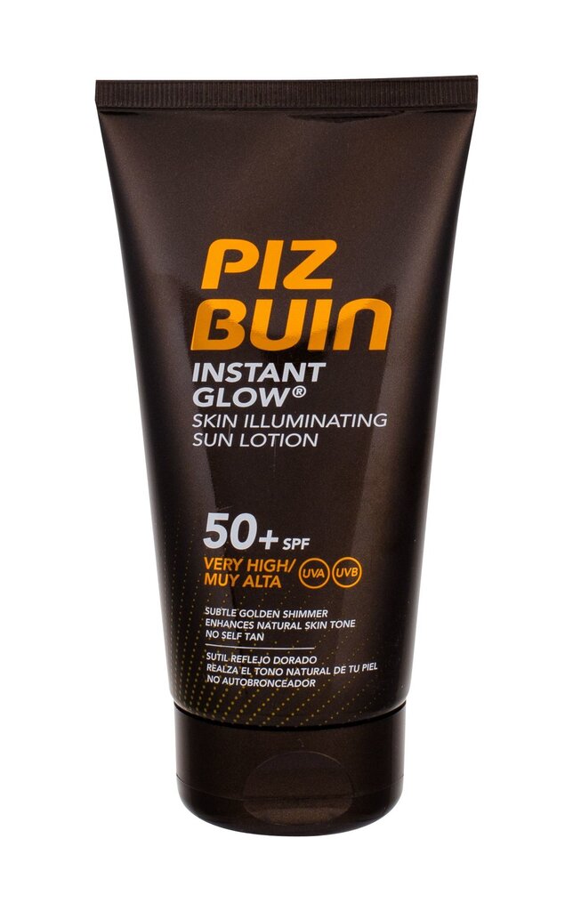 Apsauginis losjonas nuo saulės Piz Buin Instant Glow Sun Lotion SPF 50+ 150 ml kaina ir informacija | Kremai nuo saulės | pigu.lt