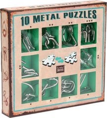 Galvosūkių rinkinys Metall Puzzle,10 kaina ir informacija | Stalo žaidimai, galvosūkiai | pigu.lt