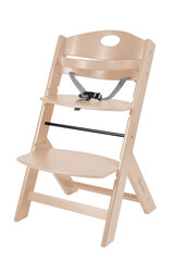 Деревянный стул для кормления BabyGo Family, натуральное дерево цена и информация | Стульчики для кормления | pigu.lt