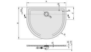 Dušo padėklas Sanplast Space Mineral BPP-M/Space 100x100x1,5 spalva pilka asfalto kaina ir informacija | Dušo padėklai | pigu.lt