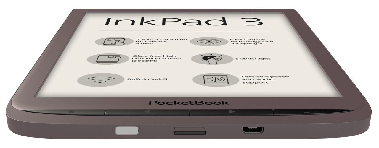 PocketBook InkPad 3 PB 740, Ruda цена и информация | Elektroninių knygų skaityklės | pigu.lt