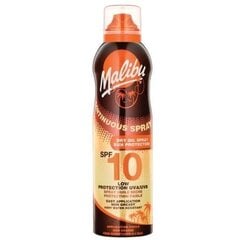 Malibu Continuous Spray Dry Oil SPF10 солнцезащитный спрей 175 мл цена и информация | Кремы от загара | pigu.lt