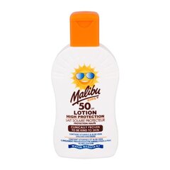 Apsauginis losjonas vaikams Malibu SPF 50 200 ml kaina ir informacija | Kremai nuo saulės | pigu.lt