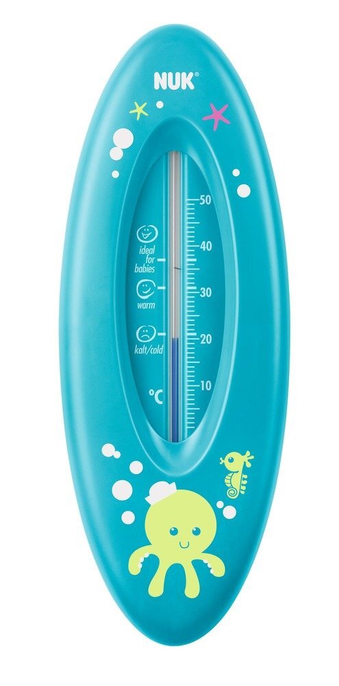 Vonios termometras kūdikiams NUK Ocean, mėlynas цена и информация | Maudynių priemonės | pigu.lt