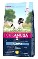 Eukanuba Senior vyresniems vidutinių veislių šunims su vištiena, 3 kg kaina ir informacija | Sausas maistas šunims | pigu.lt