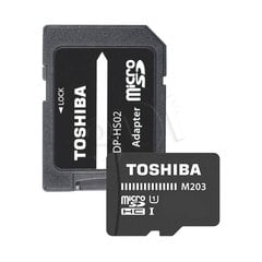 Toshiba microSD 32GB M203, UHS-I U1 + адаптер цена и информация | Карты памяти для телефонов | pigu.lt