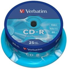 Verbatim CD-R Extra Protection kaina ir informacija | Kompiuterių aušinimo ir kiti priedai | pigu.lt