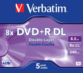 DVD-диски Verbatim 43541 цена и информация | Виниловые пластинки, CD, DVD | pigu.lt