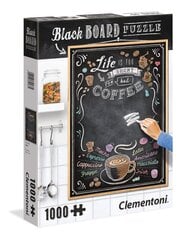 Пазл Black Board "Coffee" Clementoni, 1000 д. цена и информация | Пазлы | pigu.lt