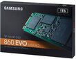 Samsung 860 EVO 1TB SATA3 (MZ-N6E1T0BW) kaina ir informacija | Vidiniai kietieji diskai (HDD, SSD, Hybrid) | pigu.lt