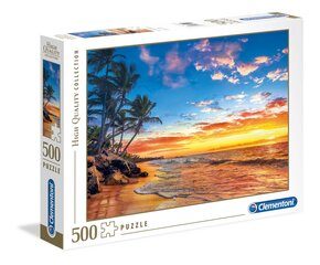 Dėlionė Clementoni High Quality Collection Rojus paplūdimyje, 500 d. kaina ir informacija | Dėlionės (puzzle) | pigu.lt