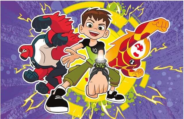 Dėlionė Benas Tenas (Ben 10) Clementoni, 2x60 d. kaina ir informacija | Dėlionės (puzzle) | pigu.lt