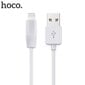 USB kabelis Hoco X1 Lightning, 1.0m, baltas цена и информация | Kabeliai ir laidai | pigu.lt