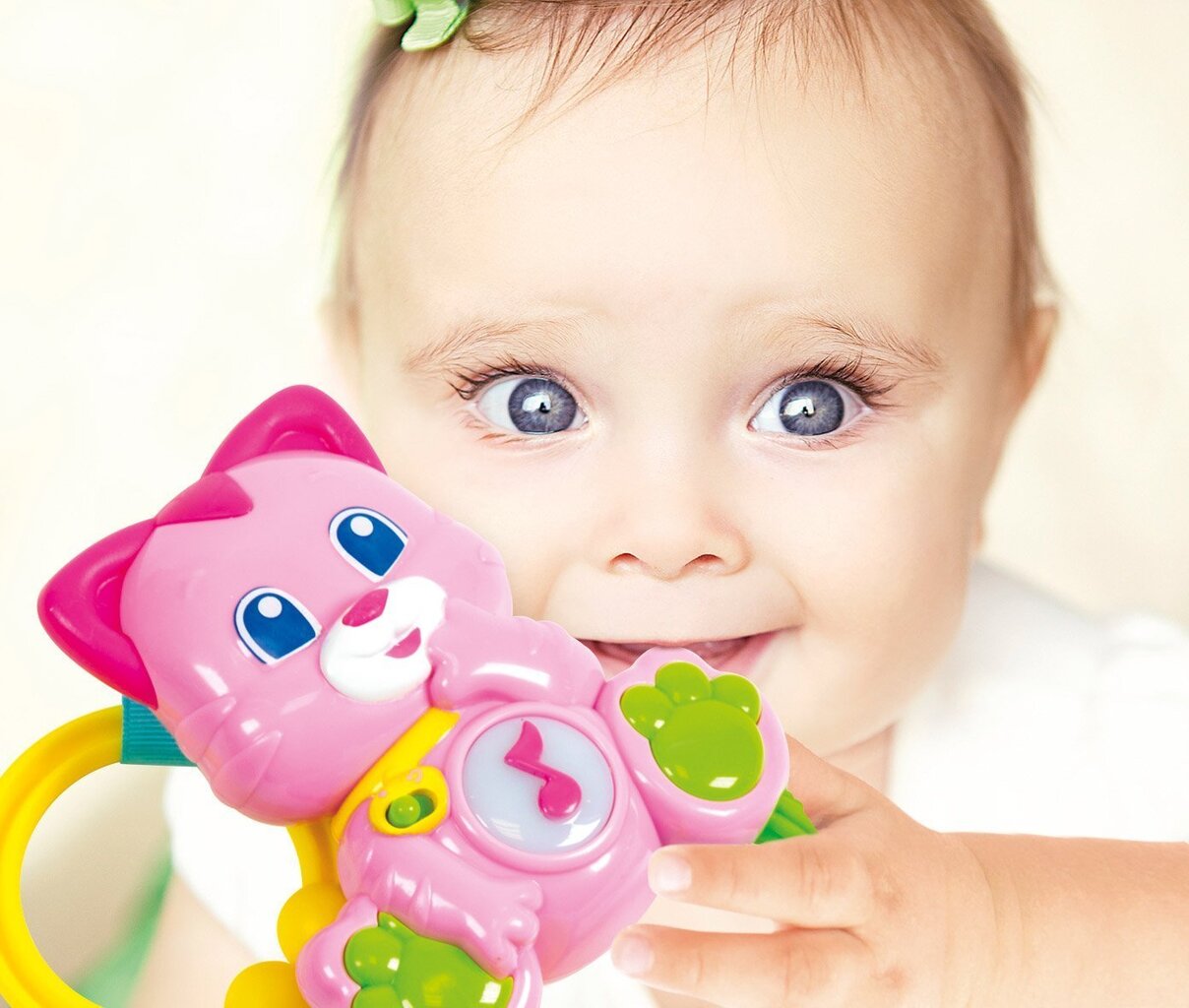 Muzikinis barškutis Kačiukas Clementoni baby kaina ir informacija | Žaislai kūdikiams | pigu.lt