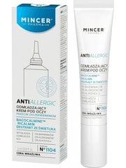 Paakių kremas Mincer Pharma Antiallergic No.1104, 15 ml kaina ir informacija | Mincer Pharma Kvepalai, kosmetika | pigu.lt