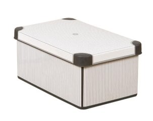 Коробка с крышкой Deco Stockholm S, 29,5x19,5x13,5cм  цена и информация | Ящики для вещей | pigu.lt