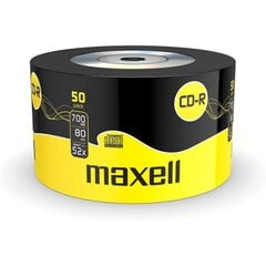 Диски Maxell CD-R 700MB 52X, 80 мин, 50 шт. цена и информация | Виниловые пластинки, CD, DVD | pigu.lt