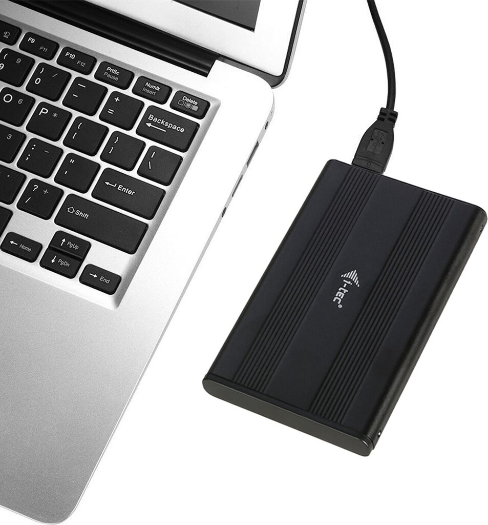 I-Tec MYSAFE AluBasic 2.5 '' USB 3.0 SATA I / II / III HDD SSD BLACK kaina ir informacija | USB adapteriai gamyklinei garso sistemai | pigu.lt