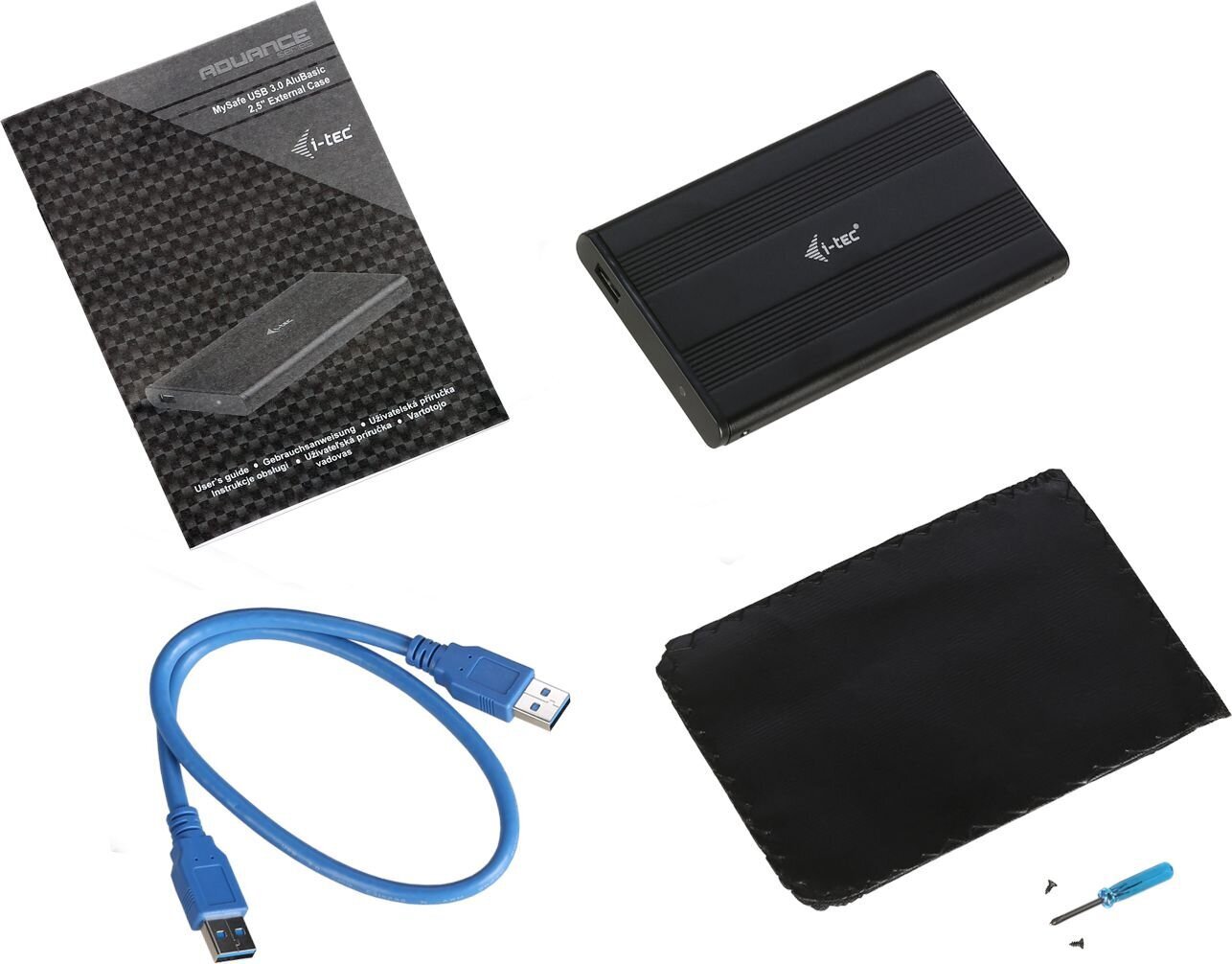 I-Tec MYSAFE AluBasic 2.5 '' USB 3.0 SATA I / II / III HDD SSD BLACK kaina ir informacija | USB adapteriai gamyklinei garso sistemai | pigu.lt