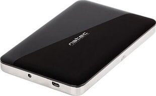 Внешний HDD Natec external SATA OYSTER 2 2.5 '' USB 3.0, алюминий, чёрный цена и информация | Чехлы для внешних жестких дисков | pigu.lt