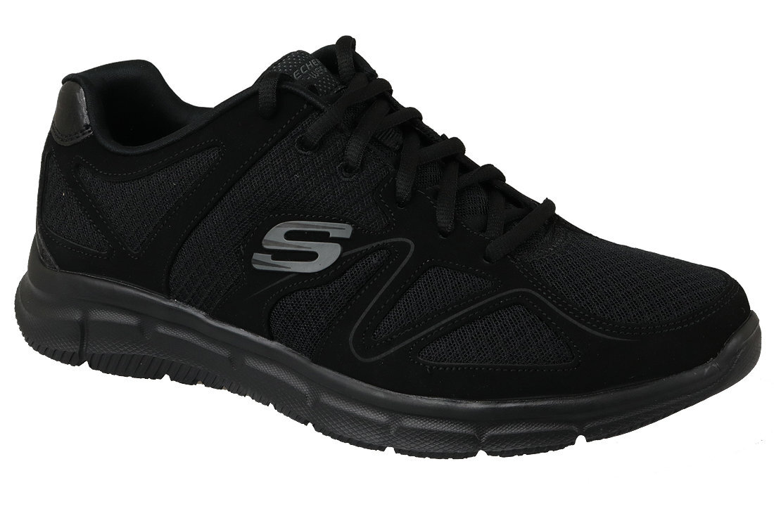 Vyriški sportiniai batai Skechers Satisfaction 58350-BBK цена и информация | Kedai vyrams | pigu.lt