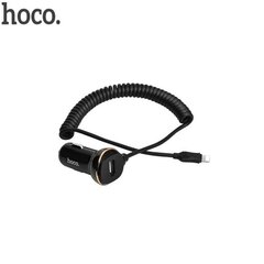 Įkroviklis automobilinis Hoco Z14 USB + Lightning (3.4A) juodas kaina ir informacija | Krovikliai telefonams | pigu.lt