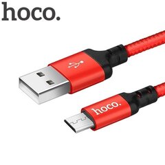 Прочный тканевый универсальный кабель Micro USB на USB, 2 м цена и информация | Кабели для телефонов | pigu.lt