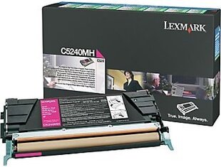 Lazerinė kasetė Lexmark (C5240MH), purpurinė kaina ir informacija | Kasetės lazeriniams spausdintuvams | pigu.lt