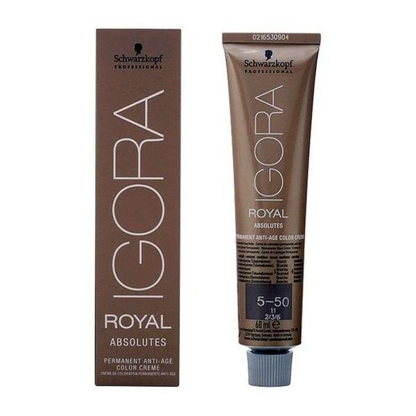 Plaukų dažai Schwarzkopf Igora Royal Absolutes Anti-Age Color Creme 5-50, 60 ml цена и информация | Plaukų dažai | pigu.lt