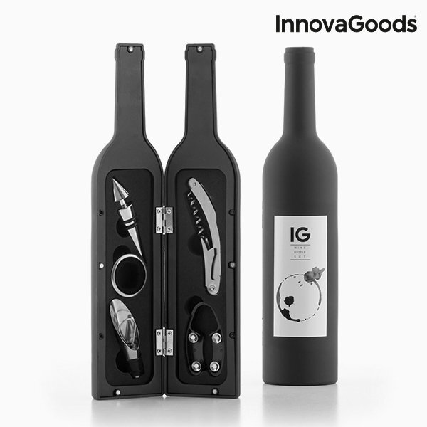 InnovaGoods butelio formos rinkinys vynui, 5 dalių kaina ir informacija | Virtuvės įrankiai | pigu.lt