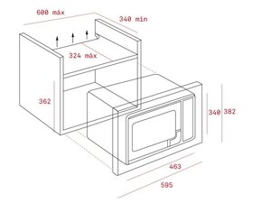 Teka MWE225 kaina ir informacija | Mikrobangų krosnelės | pigu.lt