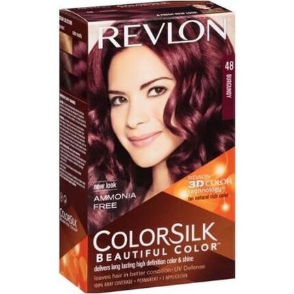 Dažai be amoniako Colorsilk Revlon Burgundija kaina ir informacija | Plaukų dažai | pigu.lt